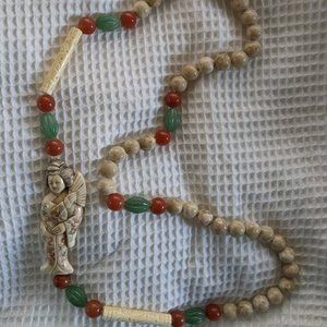 Asian Ivory Geisha necklace